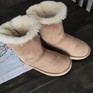 UGG Kids Tan Shearling Boots